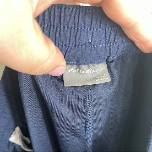 Eddie Bauer Tulip Hem ladies skort Large Navy Blue - Picture 9 of 11